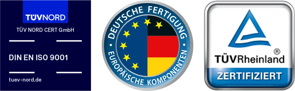 Made in Germany - TÜV Nord - TÜV Rheinland